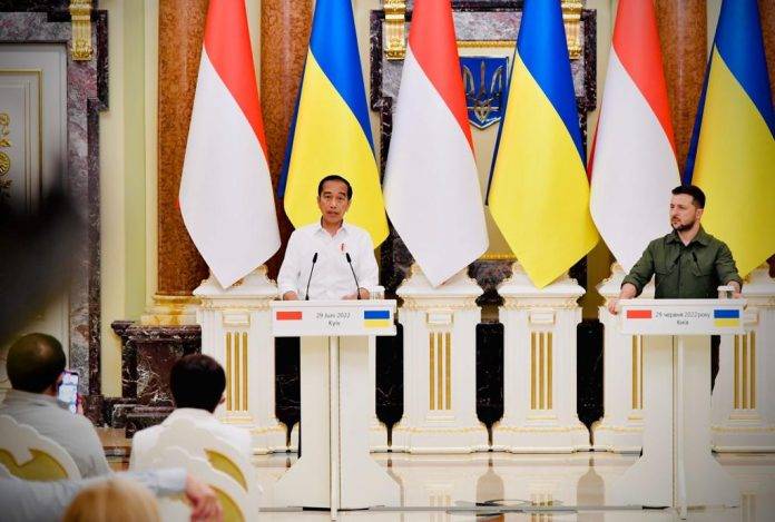 Presiden Jokowi dan Presiden Zelensky