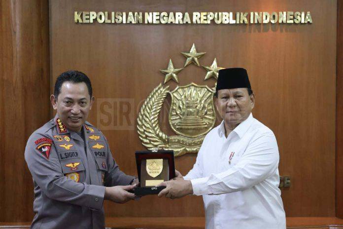 Temui Kapolri, Prabowo- Indonesia Butuh TNI dan Polri yang Kuat